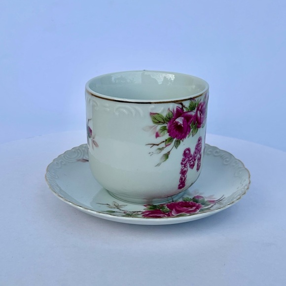 Floral Pink MOM Teacup and Saucer Set - Picture 2 of 12